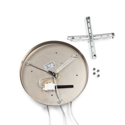 ONLI - Lampadario sospeso a cavo DOROTY 3xE27/15W/230V bianco/cromo lucido