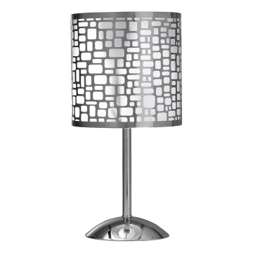 ONLI - Lampe de table BRUCE 1xE27/15W/230V 40 cm chrome mat