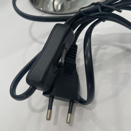 ONLI - Lampe de table BRUCE 1xE27/15W/230V 40 cm chrome mat
