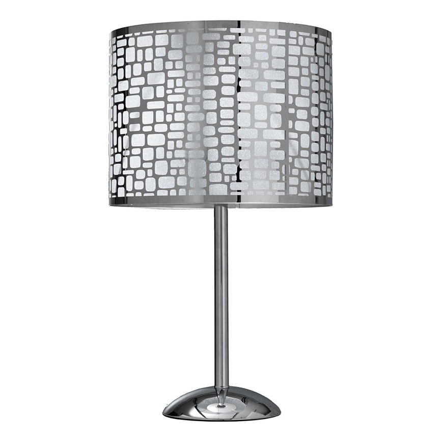 ONLI - Lampe de table BRUCE 1xE27/15W/230V 52 cm chrome mat