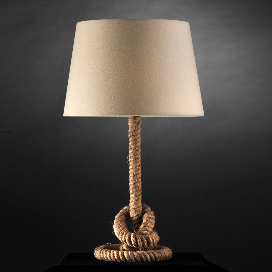 ONLI - Lampe de table CORDA 1xE27/22W/230V 50 cm beige