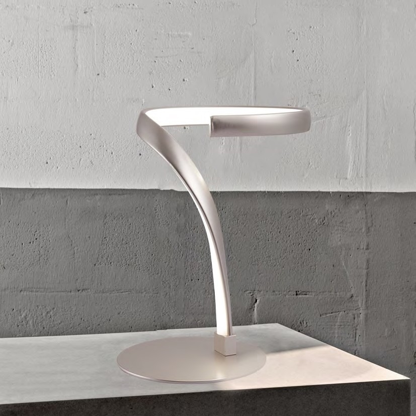 ONLI - Lampe de table INFINITY LED/12W/230V 4500K 24 cm chrome mat