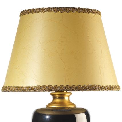 ONLI - Lampe de table MOZART 1xE27/22W/230V noir/doré 75 cm
