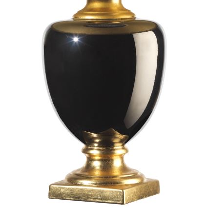 ONLI - Lampe de table MOZART 1xE27/22W/230V noire/dorée 67 cm