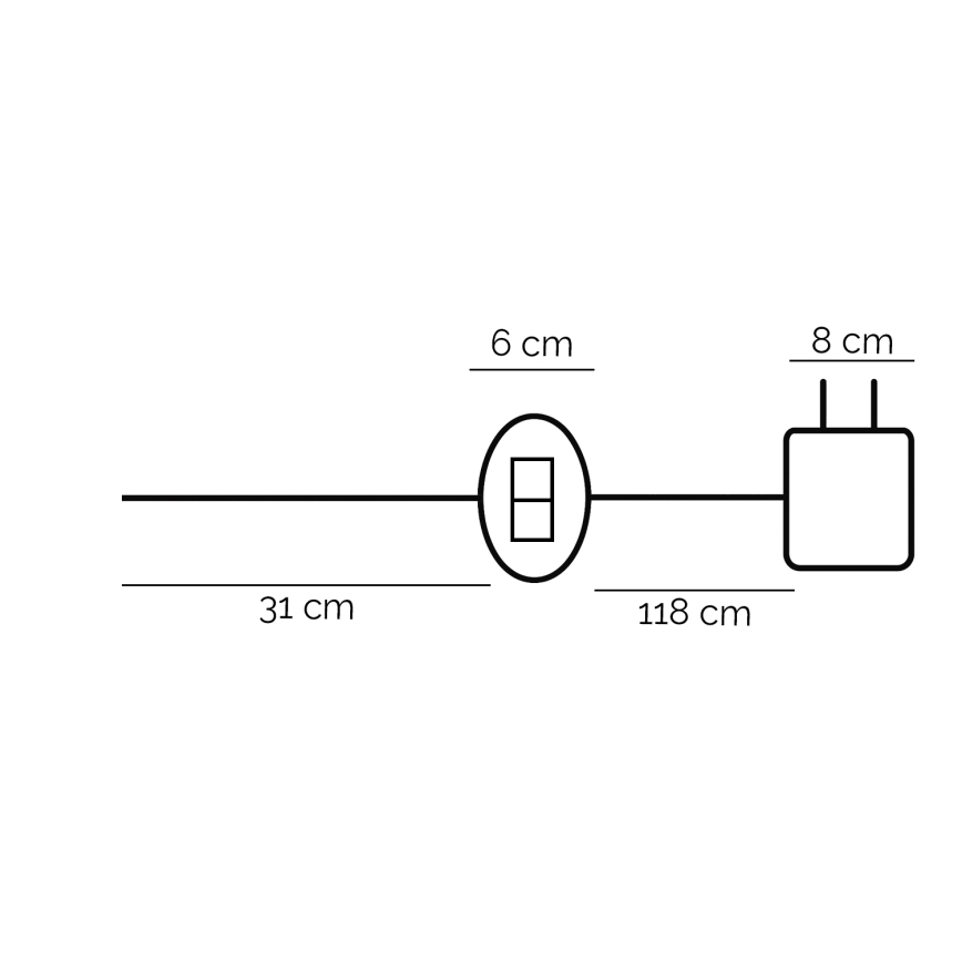 ONLI - Lampe de table TWIST LED/16W/230V 4000K 81 cm noir