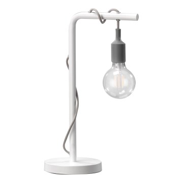 ONLI - Lampe de table WIRE 1xE27/15W/230V 50 cm gris/blanc
