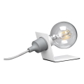 ONLI - Lampe de table WIRE 1xE27/15W/230V 9 cm gris/blanc
