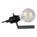 ONLI - Lampe de table WIRE 1xE27/15W/230V 9 cm noir