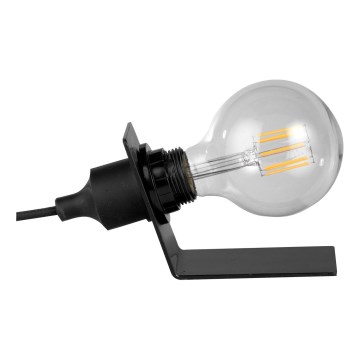 ONLI - Lampe de table WIRE 1xE27/15W/230V 9 cm noir