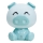 ONLI - LED Lampada notturna dimmerabile per bambini PUPPIES LED/3W/230V 19 cm maialino/blu