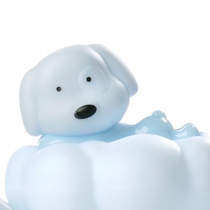 ONLI - lampada notturna ricaricabile LED per bambini NUVOLINA LED/2,5W/5V 300 mAh cane/blu