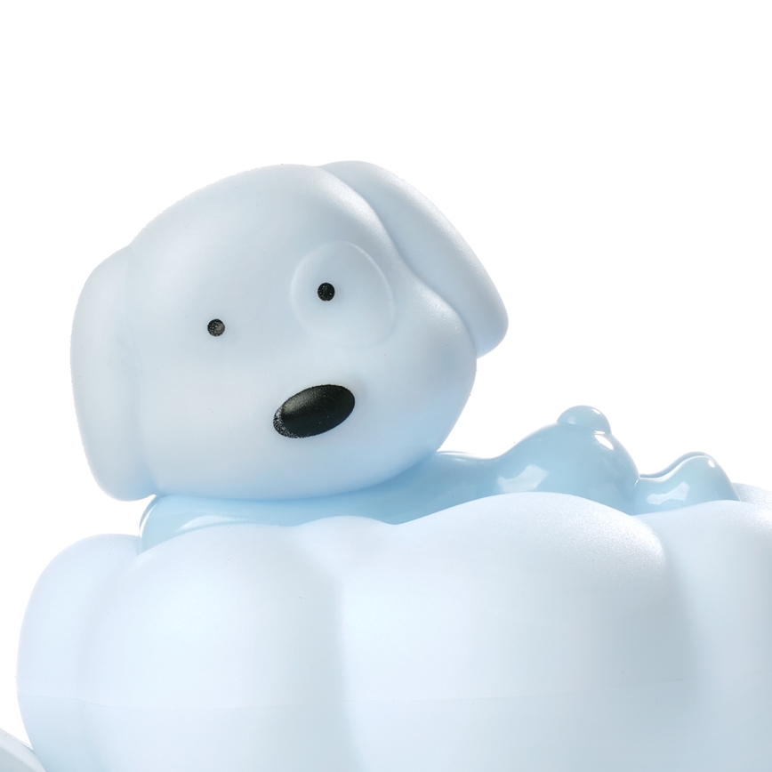 ONLI - lampada notturna ricaricabile LED per bambini NUVOLINA LED/2,5W/5V 300 mAh cane/blu