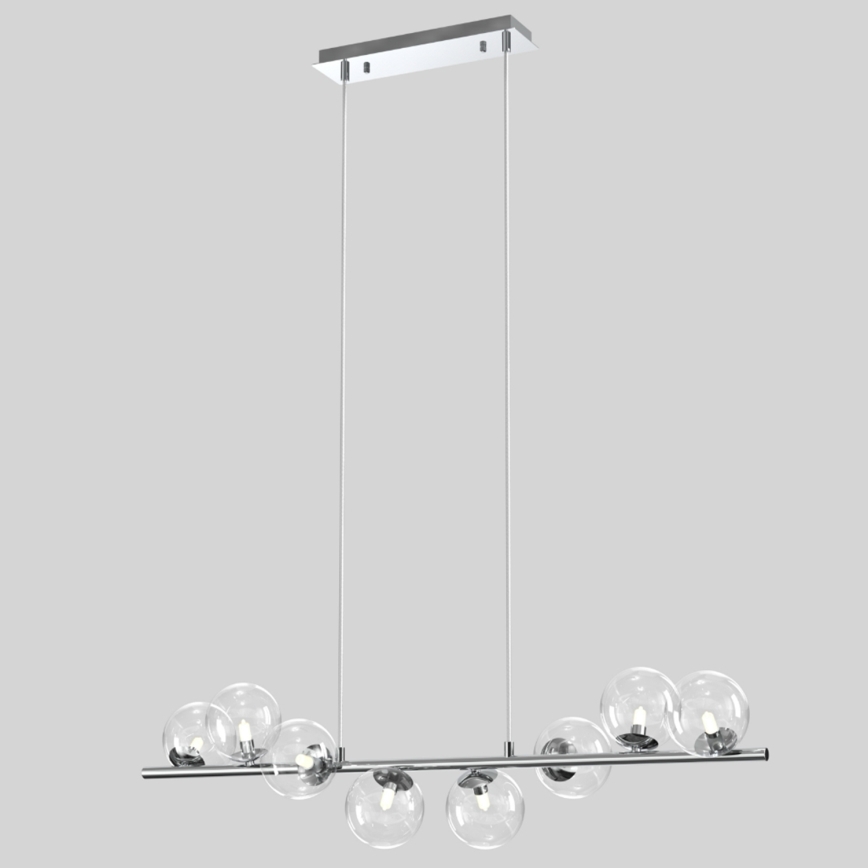 ONLI - Pendelleuchte an Kabel KIMBERLY 8xG9/6W/230V Hochglanzchrom