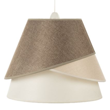 ONLI - Pendelleuchte POLLON mit Kabel 1xE27/15W/230V braun/creme/beige