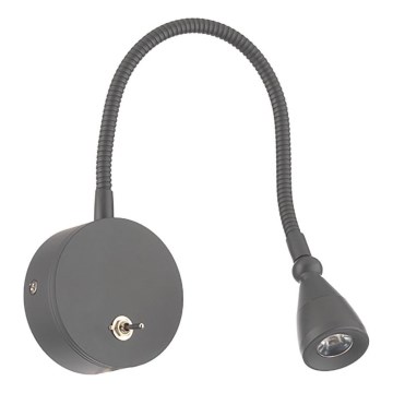 ONLI - Petite lampe flexible LEXI LED/1W/230V 4000K gris