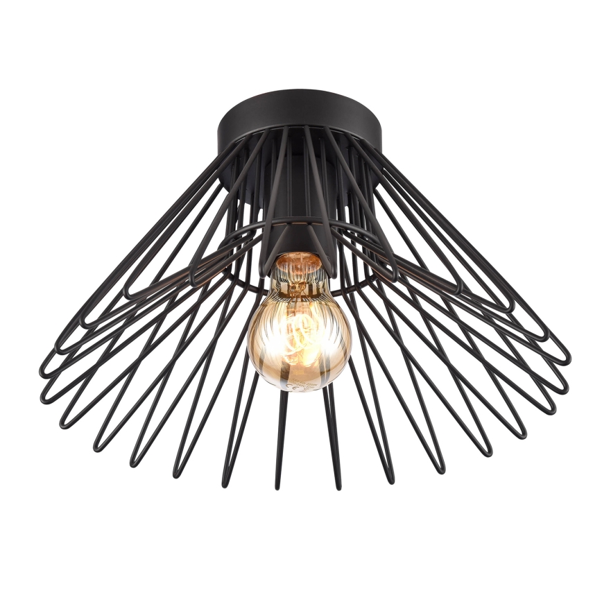 ONLI - Plafoniera DUCCIO 1xE27/22W/230V diametro 30 cm nero