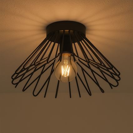 ONLI - Plafoniera DUCCIO 1xE27/22W/230V diametro 30 cm nero
