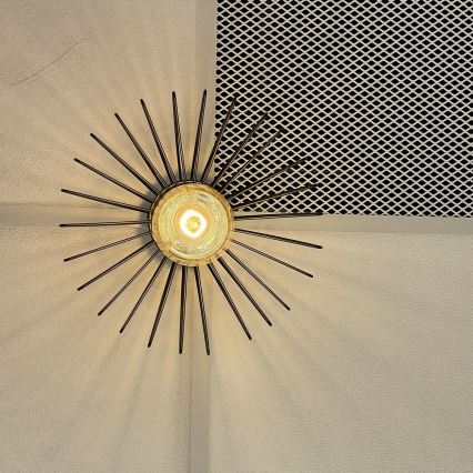 ONLI - Plafoniera DUCCIO 1xE27/22W/230V diametro 30 cm nero