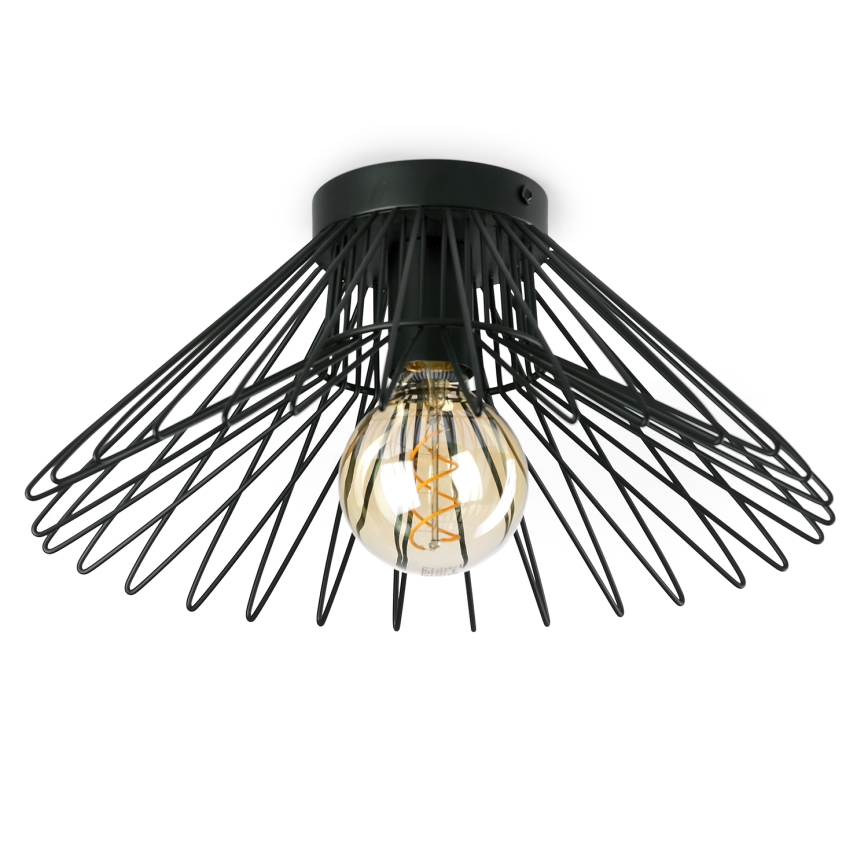 ONLI - Plafoniera DUCCIO 1xE27/22W/230V diametro 40 cm nero