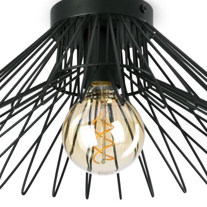 ONLI - Plafoniera DUCCIO 1xE27/22W/230V diametro 40 cm nero