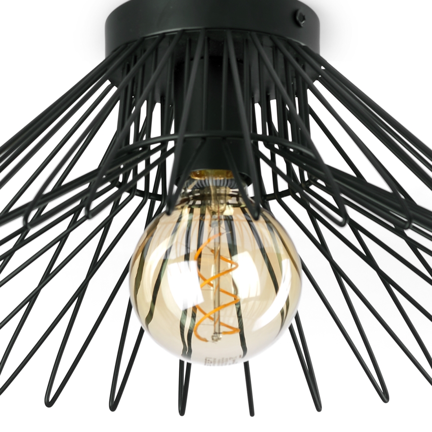 ONLI - Plafoniera DUCCIO 1xE27/22W/230V diametro 40 cm nero