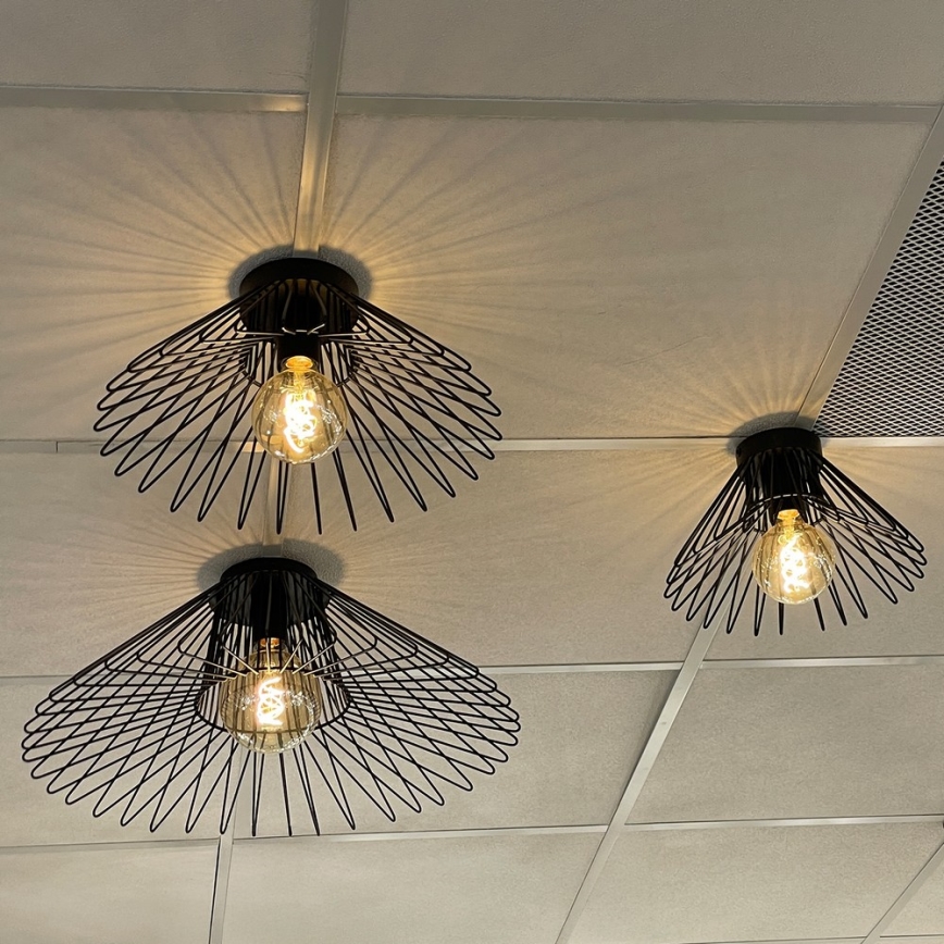 ONLI - Plafoniera DUCCIO 1xE27/22W/230V diametro 40 cm nero
