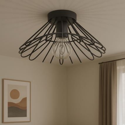 ONLI - Plafoniera DUCCIO 1xE27/22W/230V diametro 60 cm nero