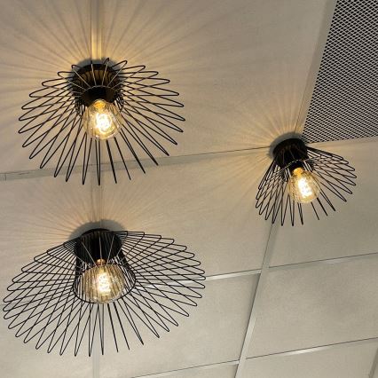 ONLI - Plafoniera DUCCIO 1xE27/22W/230V diametro 60 cm nero