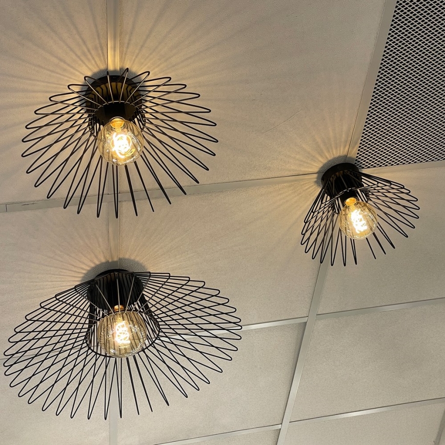 ONLI - Plafoniera DUCCIO 1xE27/22W/230V diametro 60 cm nero