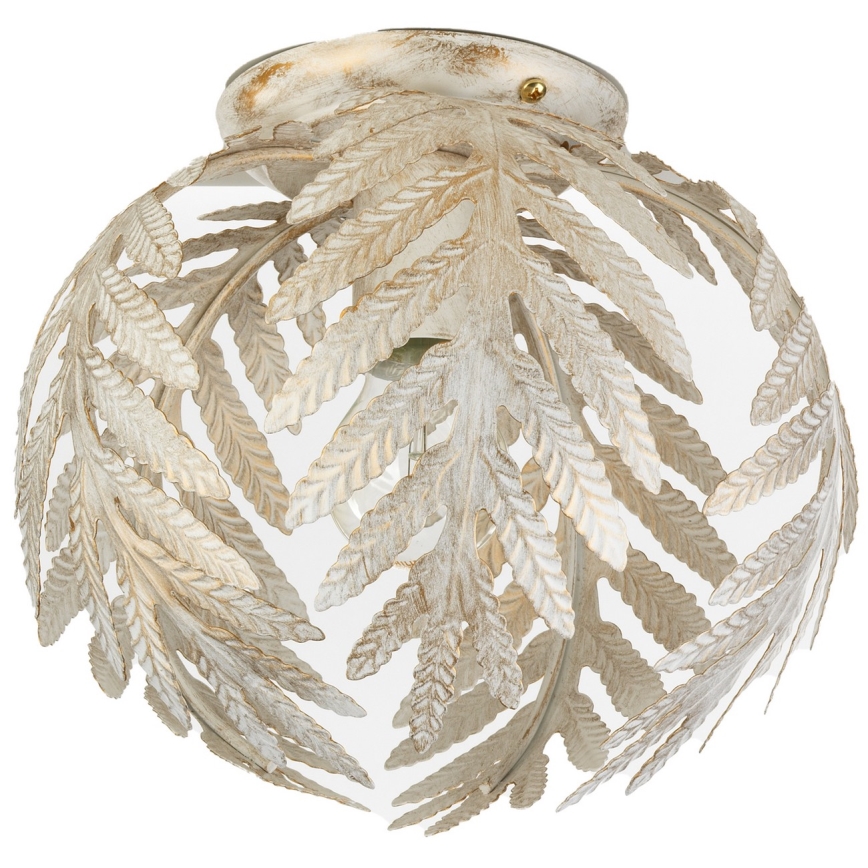 ONLI - Plafoniera FELCE 1xE27/22W/230V color crema