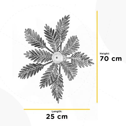 ONLI - Plafoniera FELCE 5xE14/6W/230V bronzo