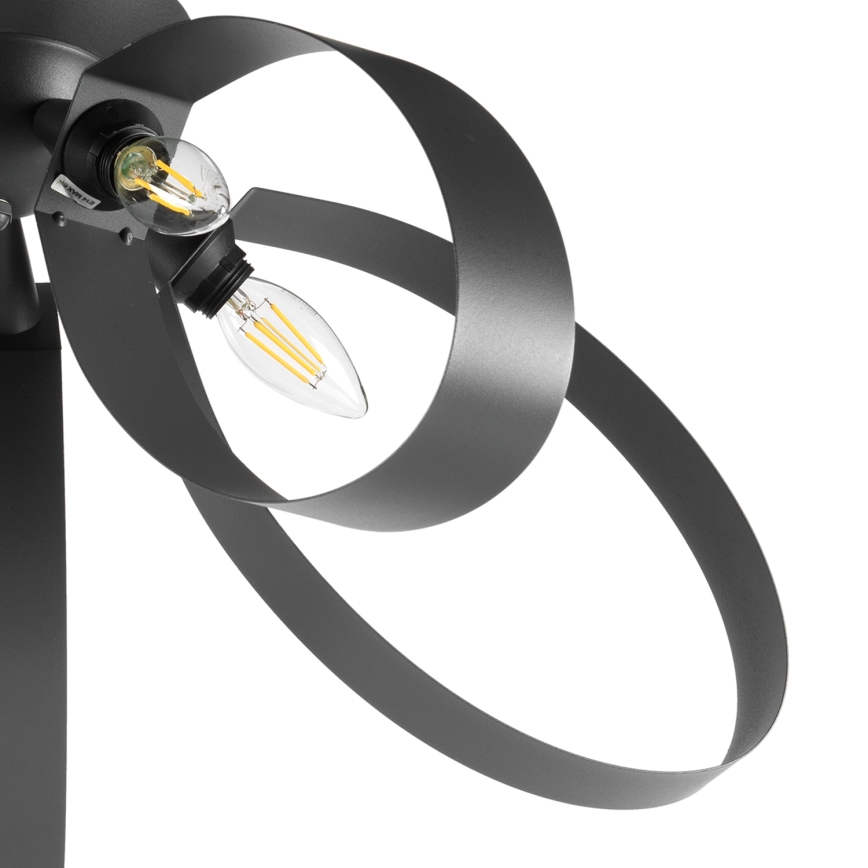 ONLI - Plafoniera SERENA 5xE14/6W/230V nero