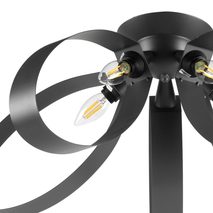 ONLI - Plafoniera SERENA 5xE14/6W/230V nero