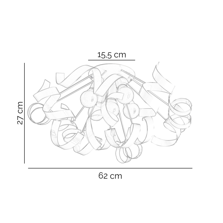 ONLI - Plafoniera ZOE 5xE14/6W/230V bianco