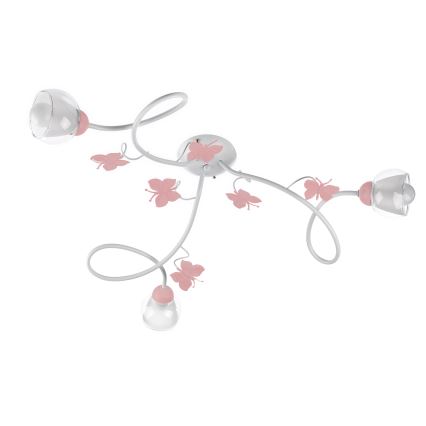 ONLI - Plafonnier enfant BUTTERFLY 3xE14/6W/230V