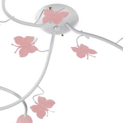 ONLI - Plafonnier enfant BUTTERFLY 3xE14/6W/230V