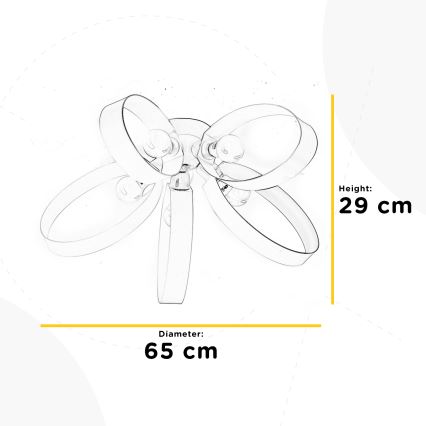 ONLI - Plafonnier SERENA 5xE14/6W/230V blanc