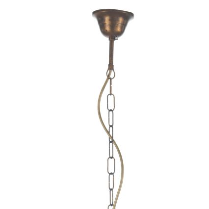 ONLI - Suspension chaîne CANDELA 5xE14/6W/230V bronze