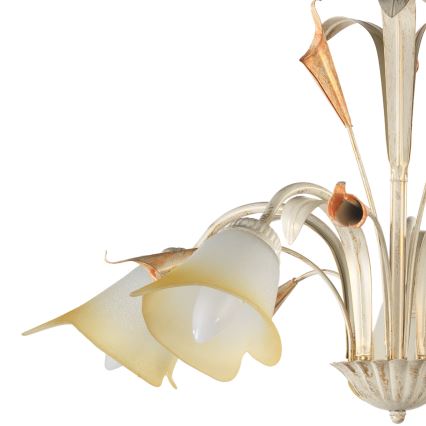 ONLI - Suspension chaîne LUCREZIA 5xE14/6W/230V crème