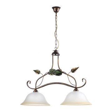 ONLI - Suspension chaîne MIRANDA 2xE27/22W/230V
