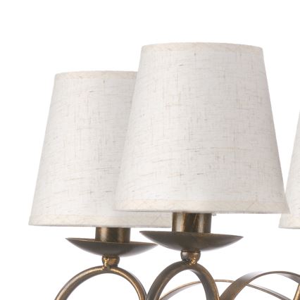 ONLI - Suspension chaîne POMPEI 5xE14/6W/230V bronze