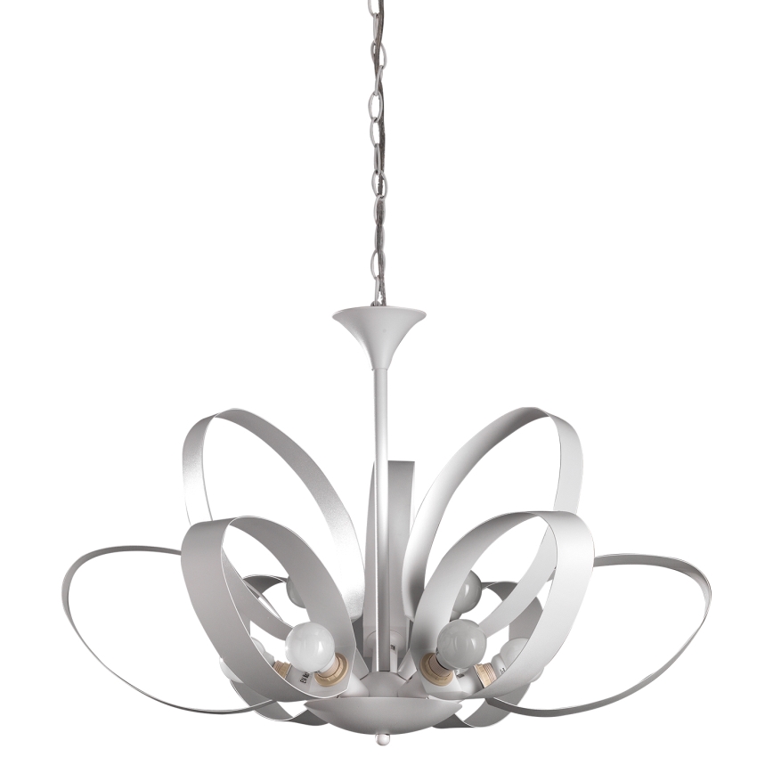 ONLI - Suspension chaîne SERENA 9xE14/6W/230V blanc