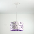 ONLI - Suspension enfant TITILLA 1xE27/22W/230V violet/blanc