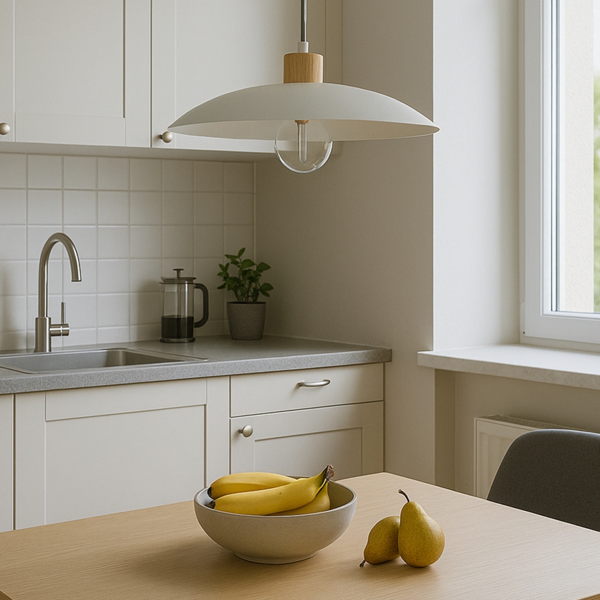 ONLI - Suspension filaire OHANA 1xE27/22W/230V chêne