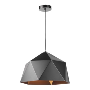 ONLI - Suspension filaire YONG 1xE27/22W/230V noir d. 46 cm