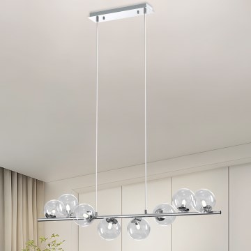 ONLI - Suspension sur câble KIMBERLY 8xG9/6W/230V chrome brillant