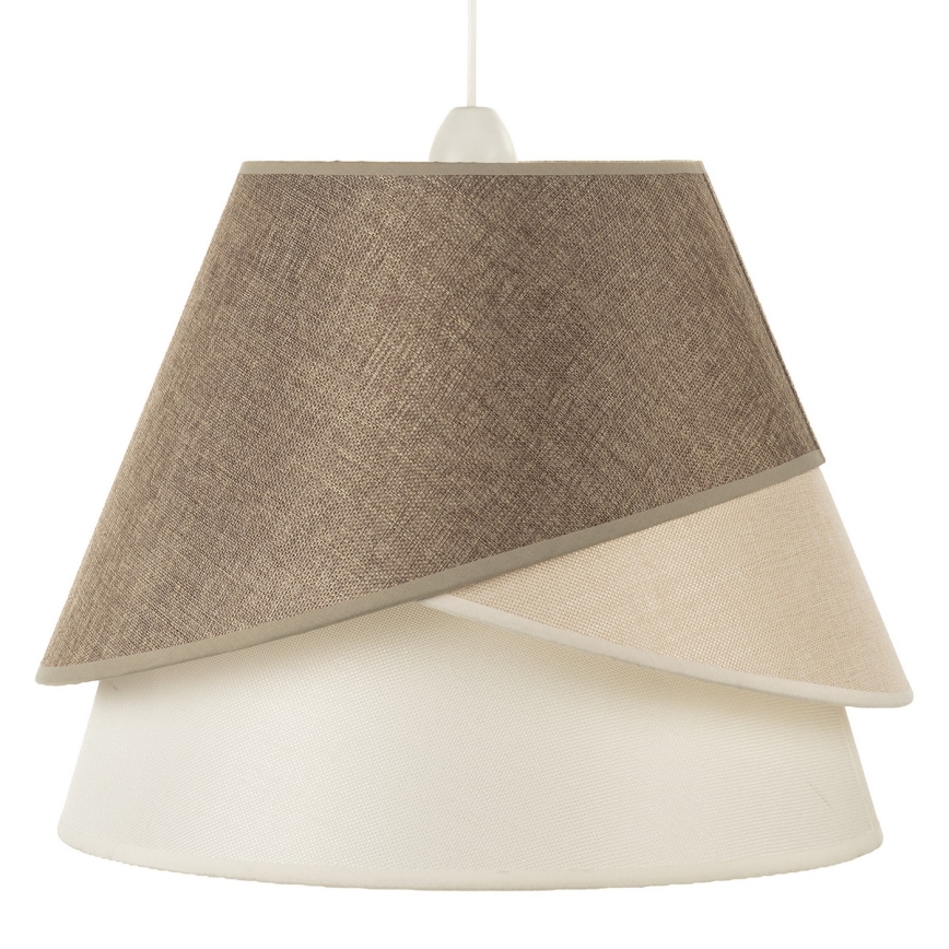 ONLI - Suspension sur câble POLLON 1xE27/15W/230V marron/crème/beige