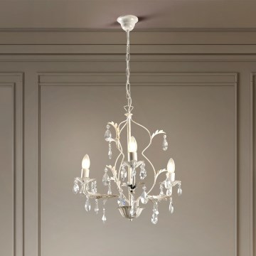 ONLI - Suspension sur chaîne TERESA 3xE14/6W/230V blanche