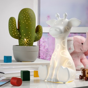 ONLI - Tischlampe PORCELLANA 1xE14/6W/230V 30 cm Giraffe