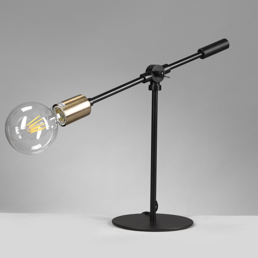 ONLI - Tischleuchte ASTE 1xE27/15W/230V 45 cm schwarz/golden